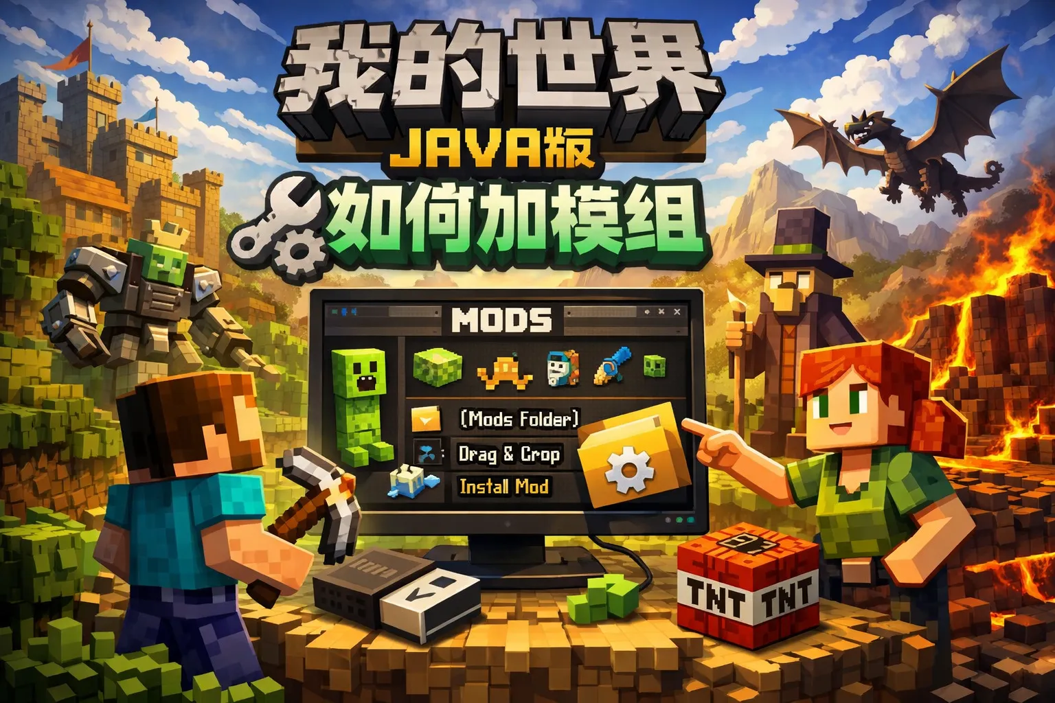 我的世界java版如何加模组