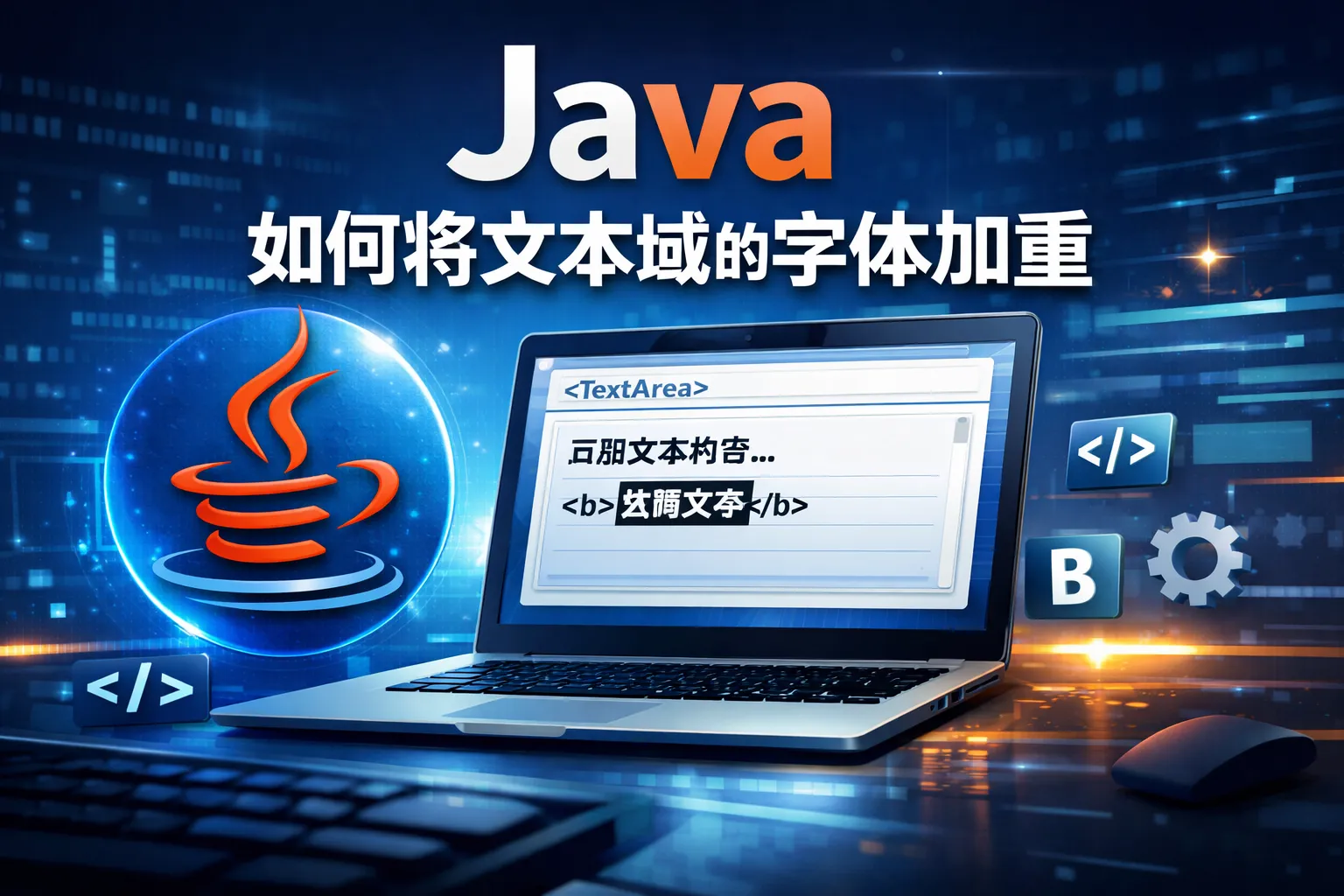 java如何将文本域的字体加重