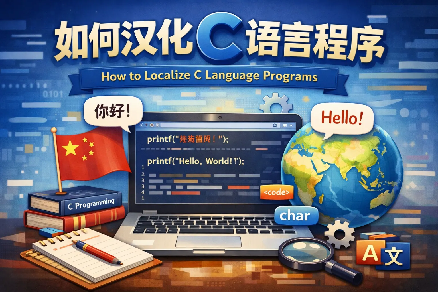 如何汉化c语言程序