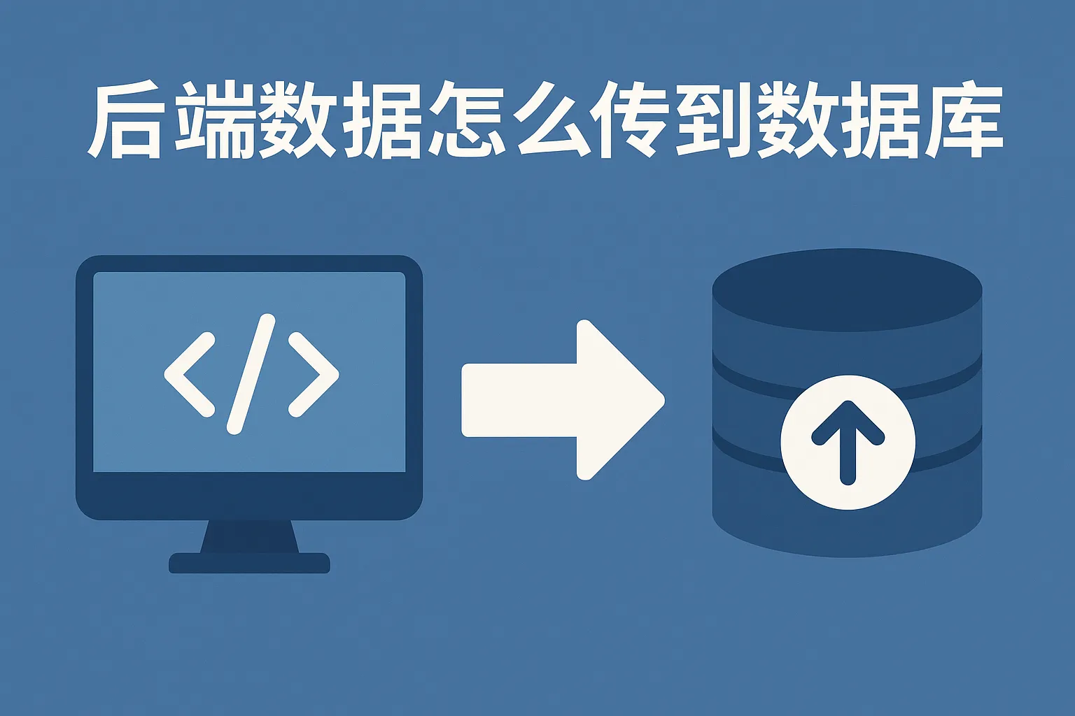 后端数据怎么传到数据库