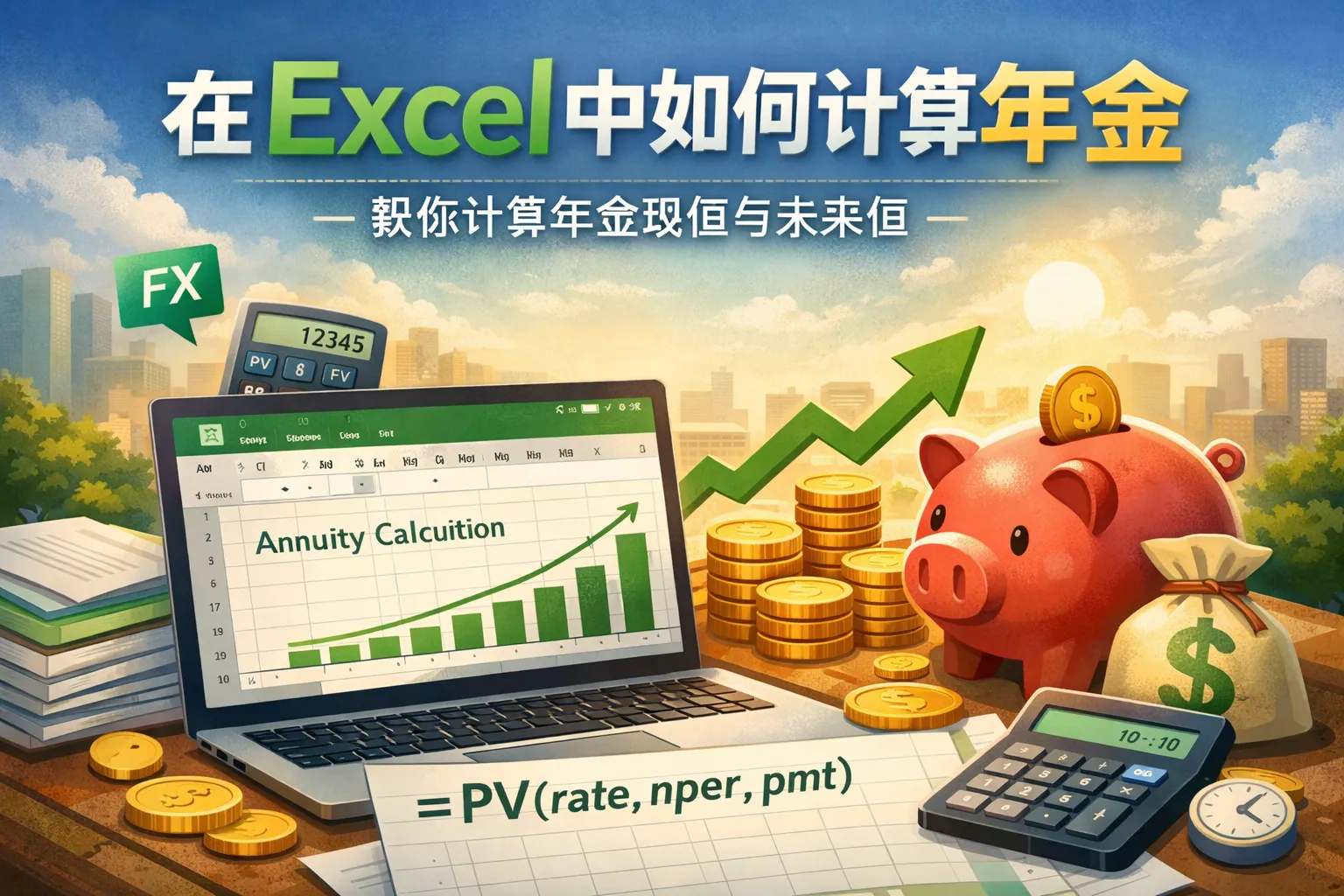 在excel中如何计算年金