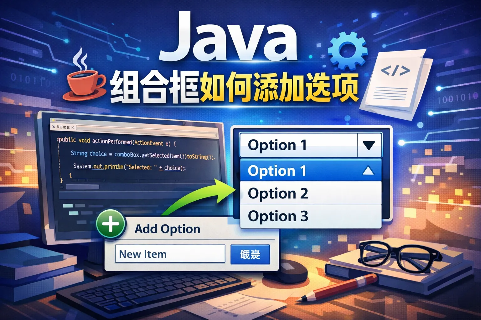 java组合框如何添加选项