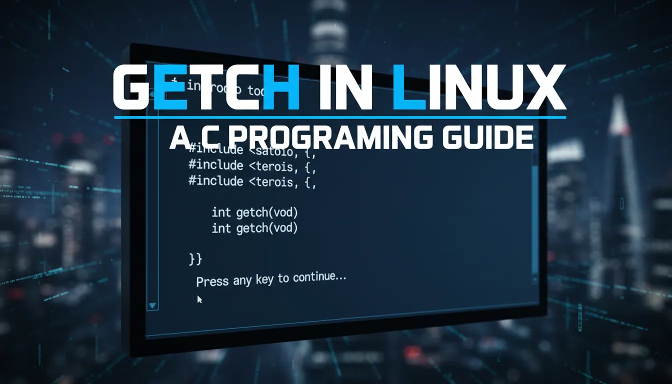 getch在linux如何使用