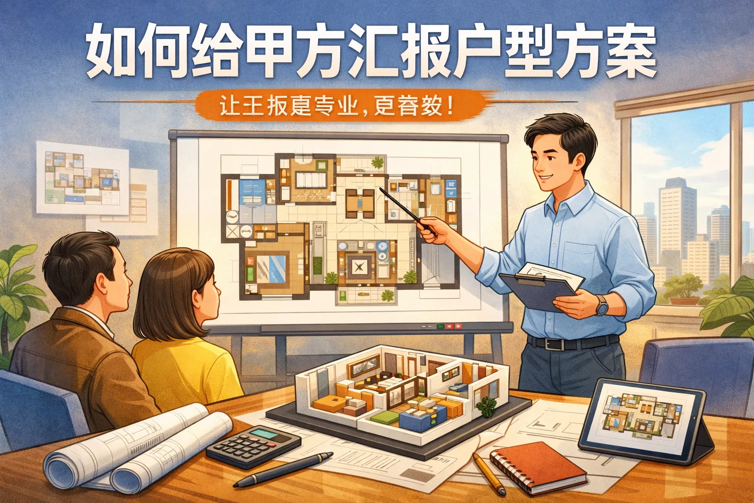 如何给甲方汇报户型方案