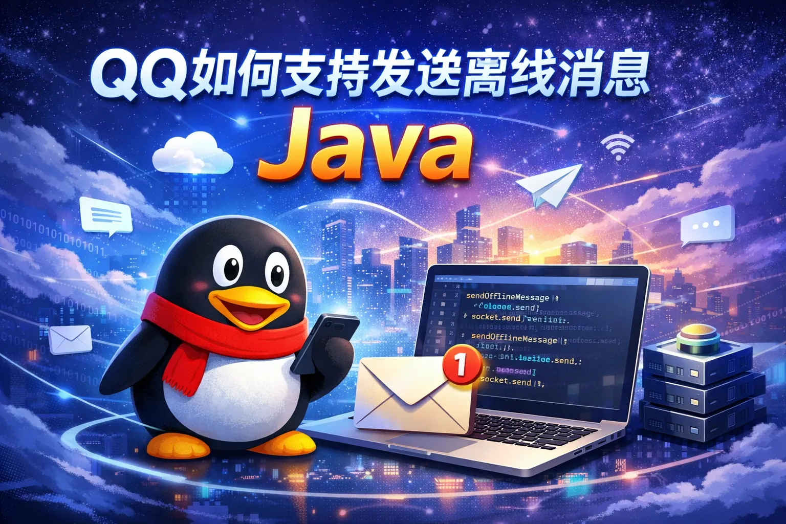 QQ如何支持发送离线消息Java