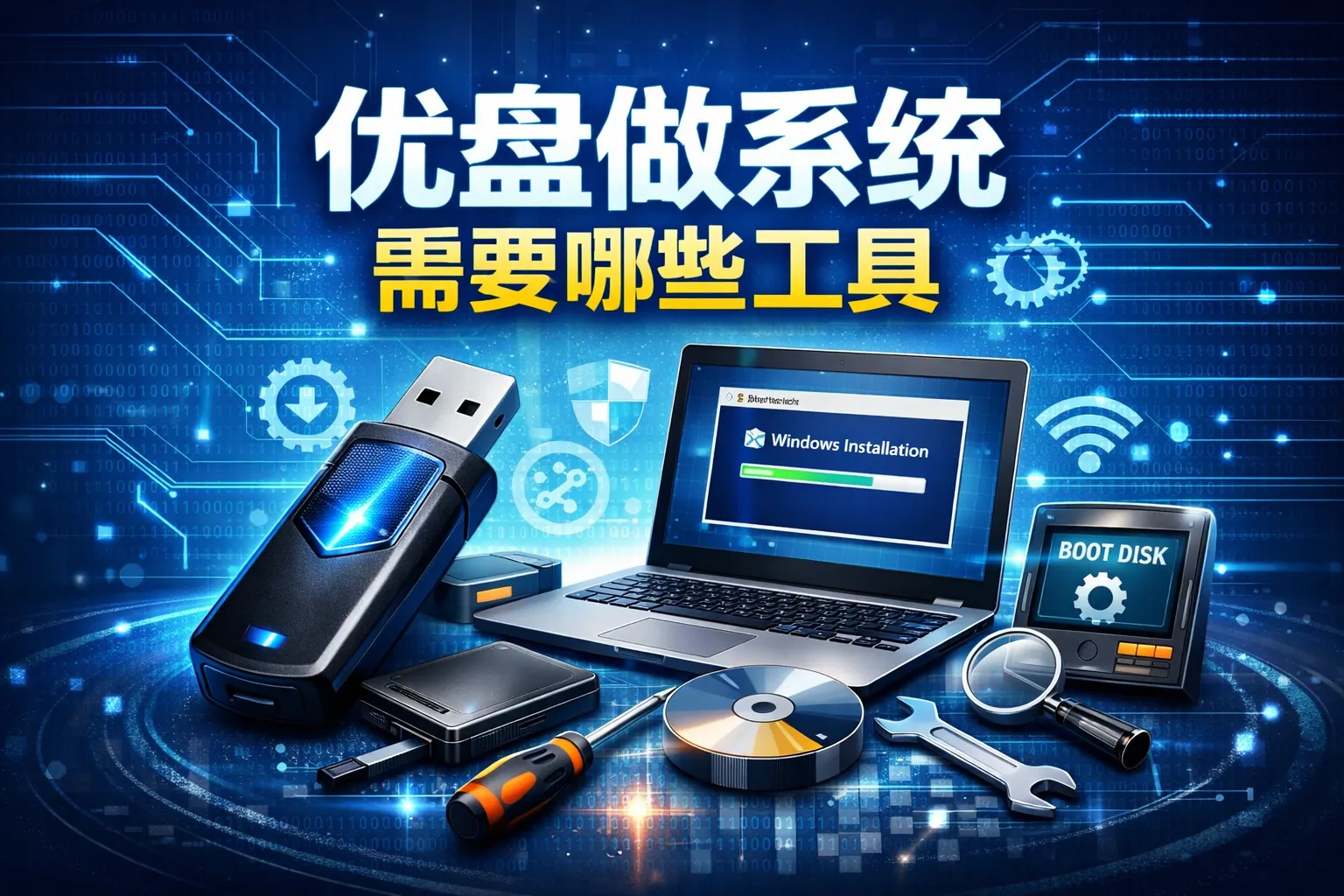 优盘做系统需要哪些工具